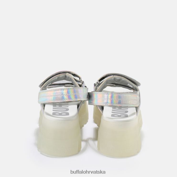 srebro Buffalo aspha snd sandala s platformom veganska |sandale TDD6T919
